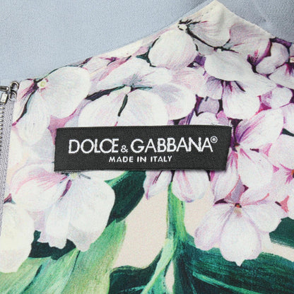 DOLCE & GABBANA Floral Sleeveless Rayon Midi Dress Size 40