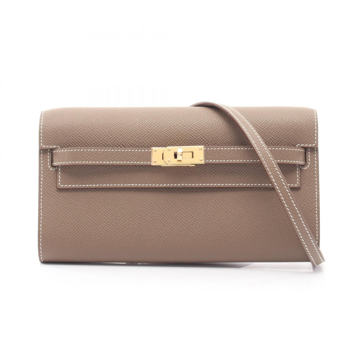 HERMES Kelly To Go Etoupe Shoulder Bag