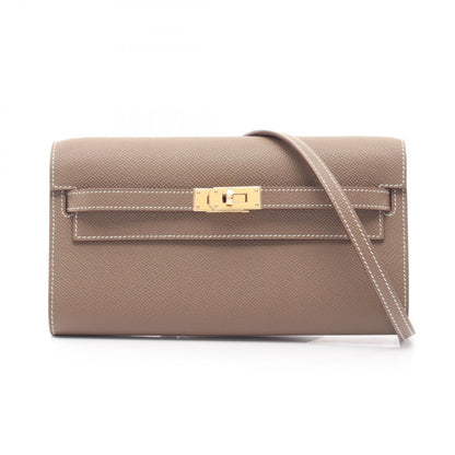 HERMES Kelly To Go Etoupe Shoulder Bag