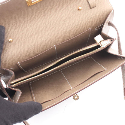 HERMES Kelly To Go Etoupe Shoulder Bag