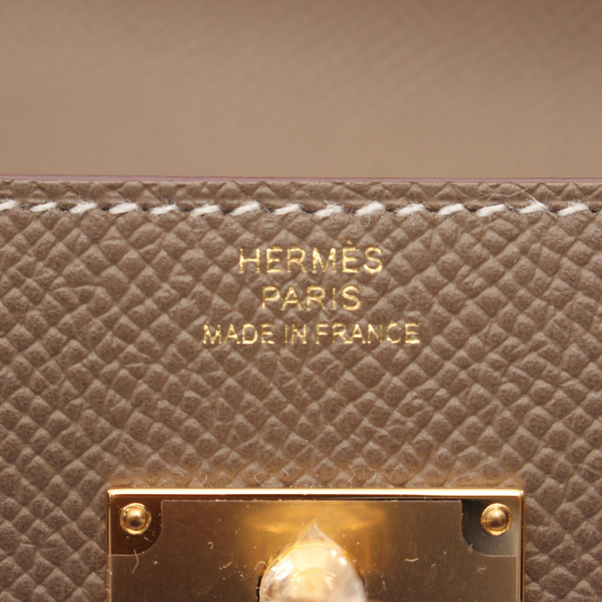 HERMES Kelly To Go Etoupe Shoulder Bag