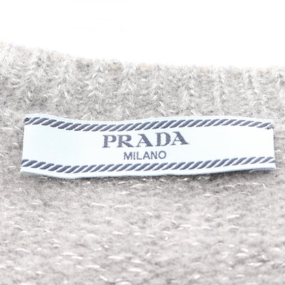 PRADA Logo Crewneck Cashmere Wool Sweater Size 38