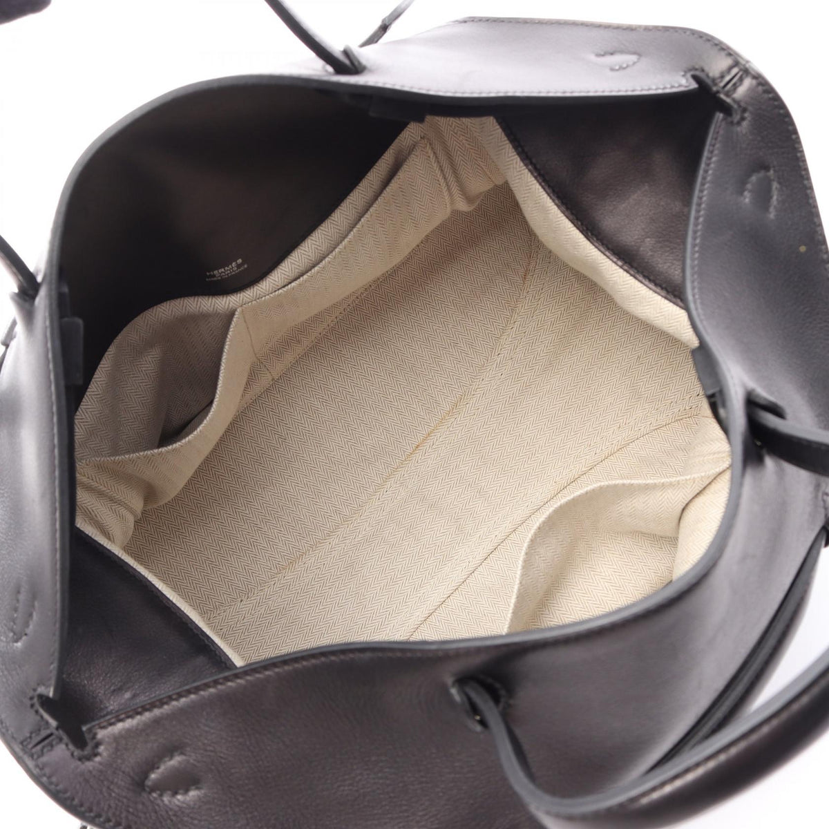 HERMES Oxer 2WAY Evergrain Bag Black