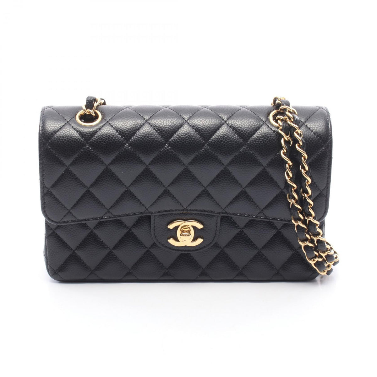 CHANEL Matelasse Double Flap Bag Black