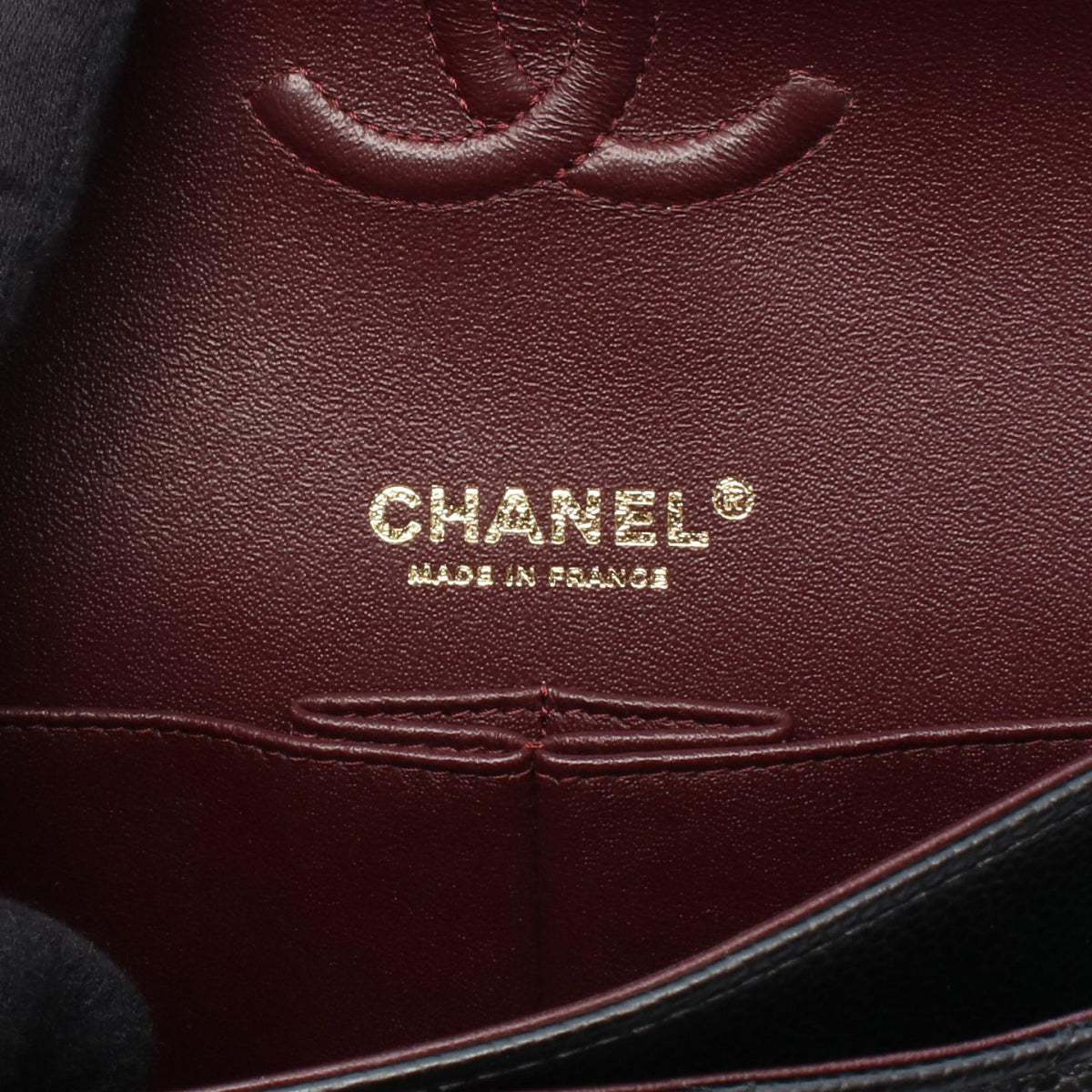 CHANEL Matelasse Double Flap Bag Black