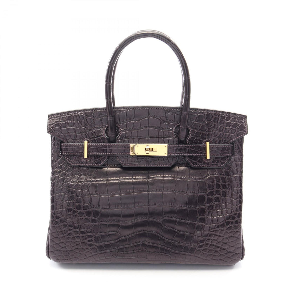 HERMES Birkin 30 Handbag Amethyst