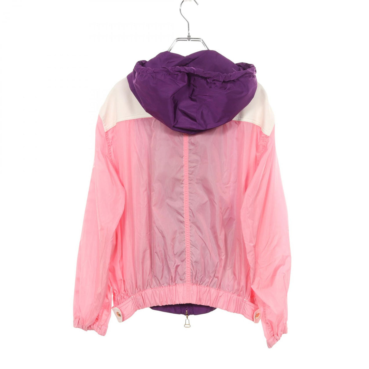 LOUIS VUITTON Pink Hooded Nylon Jacket Size 34