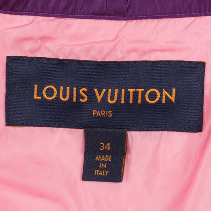 LOUIS VUITTON Pink Hooded Nylon Jacket Size 34