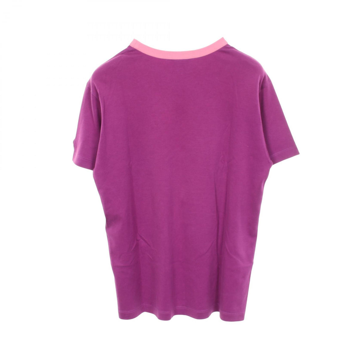 LOUIS VUITTON Logo Print Cotton T-Shirt Purple Size S
