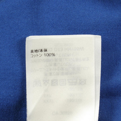 LOUIS VUITTON Embossed LV Logo Cotton T-Shirt Blue Size L