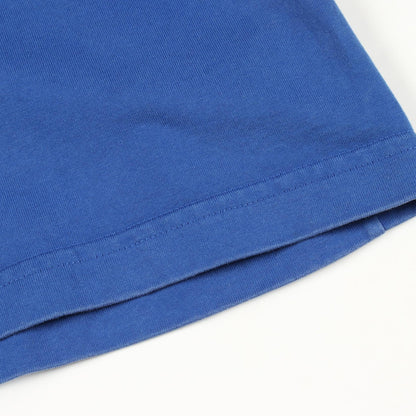 LOUIS VUITTON Embossed LV Logo Cotton T-Shirt Blue Size L