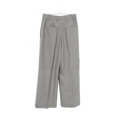 PRADA Wool Tuck Slacks Pants Grey Size 36