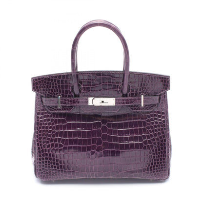 HERMES Birkin 30 Amethyst Handle Bag