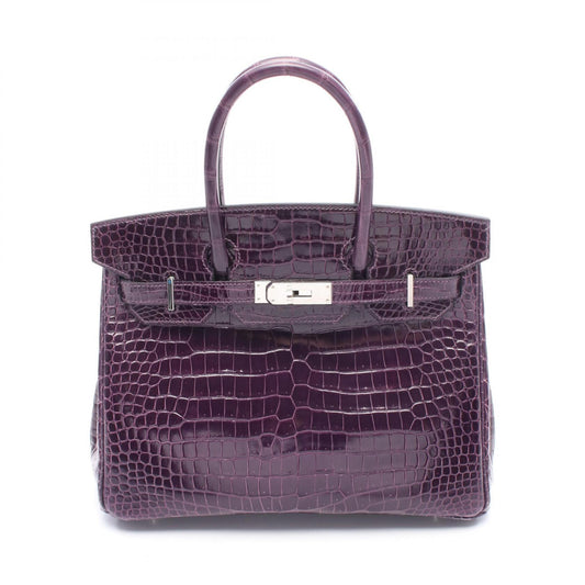 HERMES Birkin 30 Amethyst Handle Bag