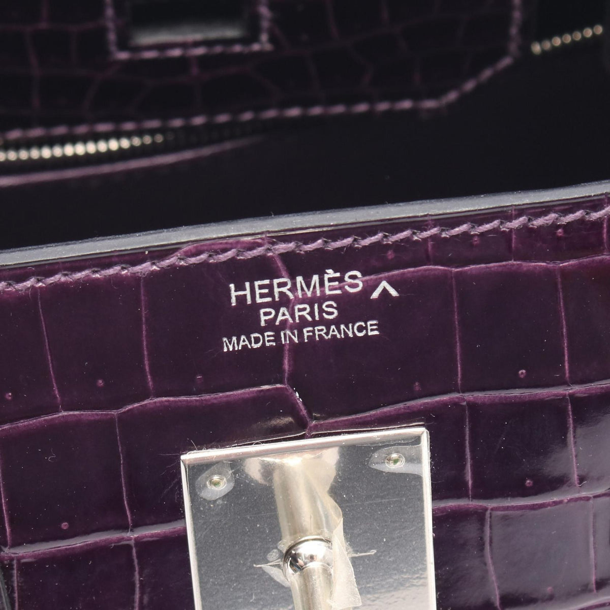 HERMES Birkin 30 Amethyst Handle Bag