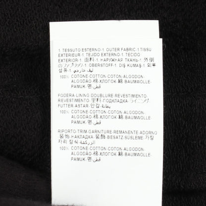 VERSACE Cotton Black Logo Print Hoodie Size 3XL