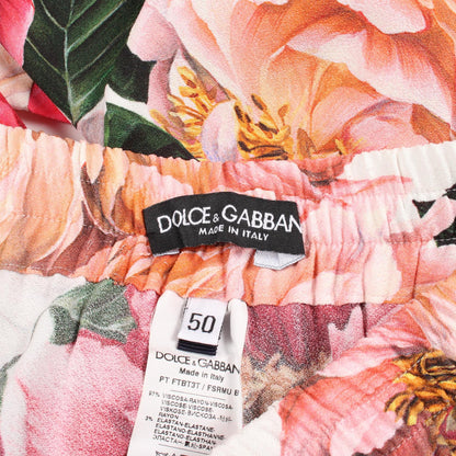 DOLCE & GABBANA Floral Rayon Pants Size 50