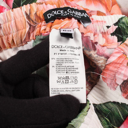 DOLCE & GABBANA Floral Rayon Pants Size 50
