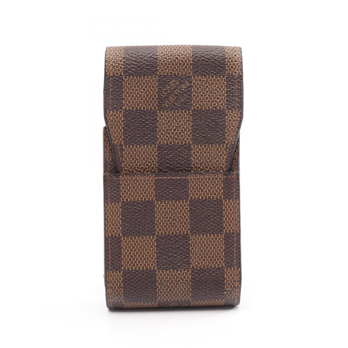 LOUIS VUITTON Etui Cigarette Damier Ebene Leather