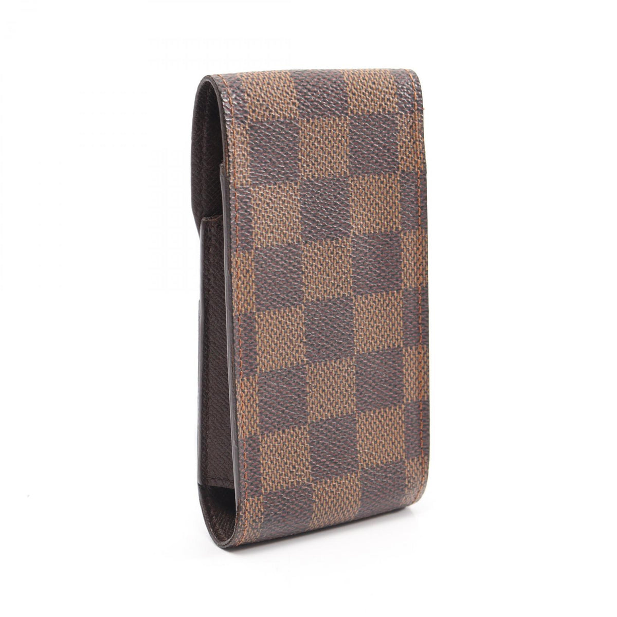 LOUIS VUITTON Etui Cigarette Damier Ebene Leather