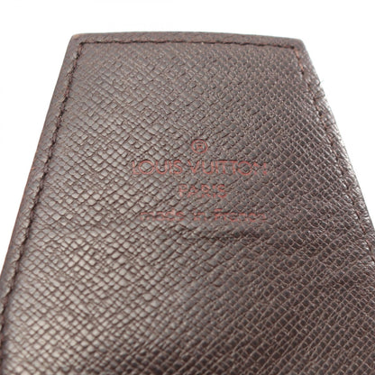 LOUIS VUITTON Etui Cigarette Damier Ebene Leather