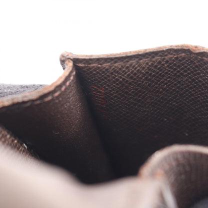 LOUIS VUITTON Etui Cigarette Damier Ebene Leather