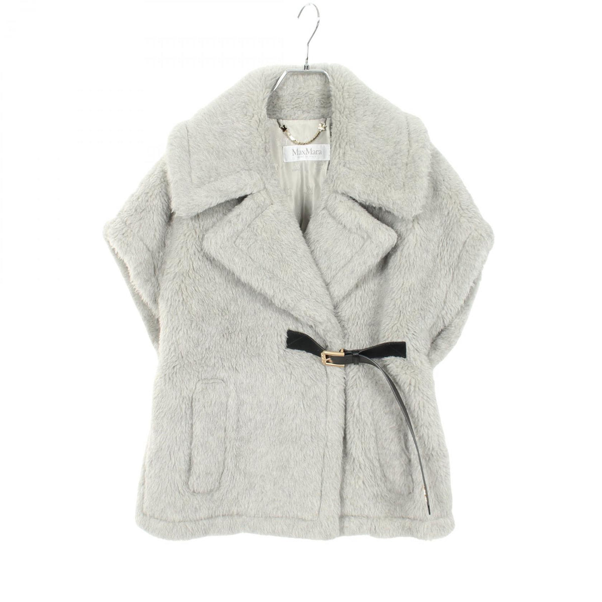 MAX MARA Teddy Bear Wool Alpaca Cape Size SM