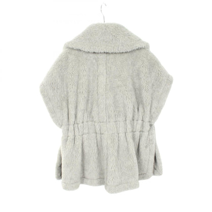 MAX MARA Teddy Bear Wool Alpaca Cape Size SM