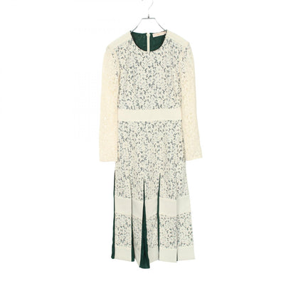 Tory Burch Lace Long Sleeve Cotton Midi Dress White Size 0