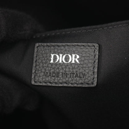 Dior Explorer Oblique Canvas Leather Backpack Navy