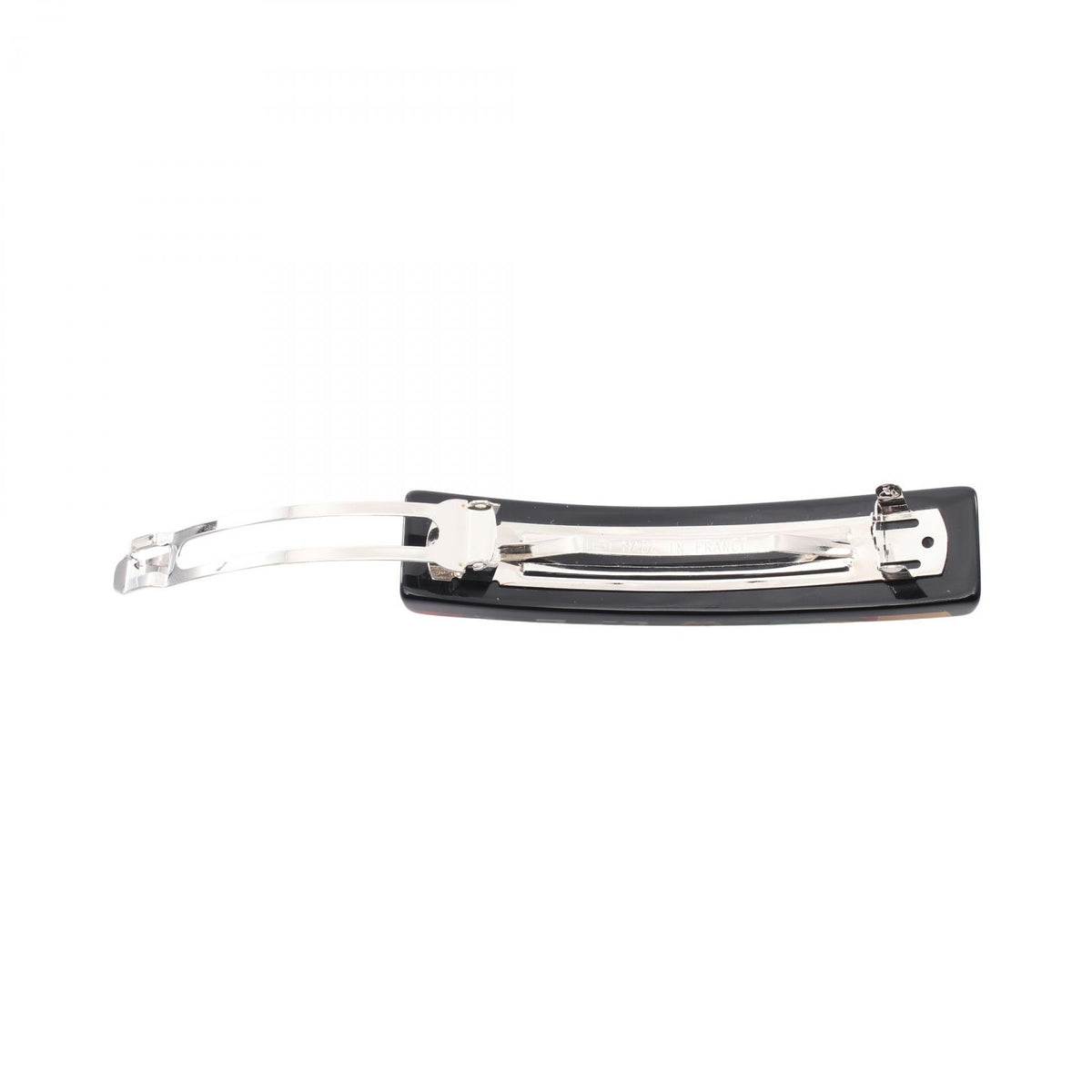 CHANEL Coco Mark Clover Barrette Black