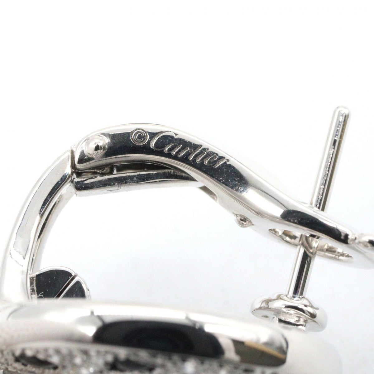 CARTIER Panthere Diamond K18WG Earrings