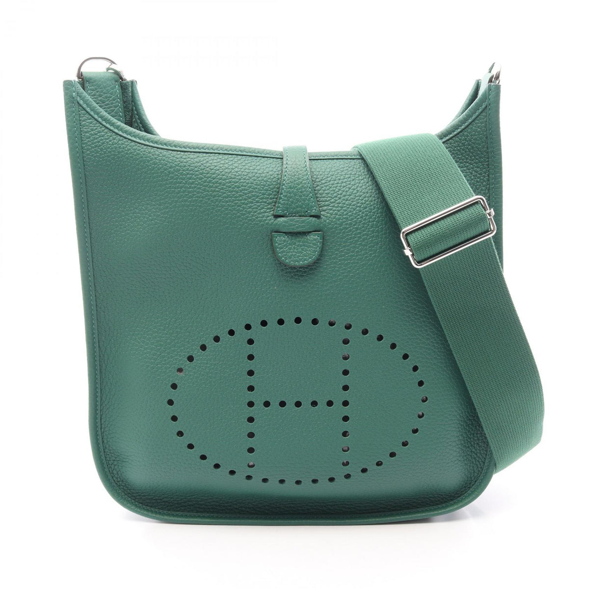 HERMES Evelyne 3 PM Taurillon Bag Green