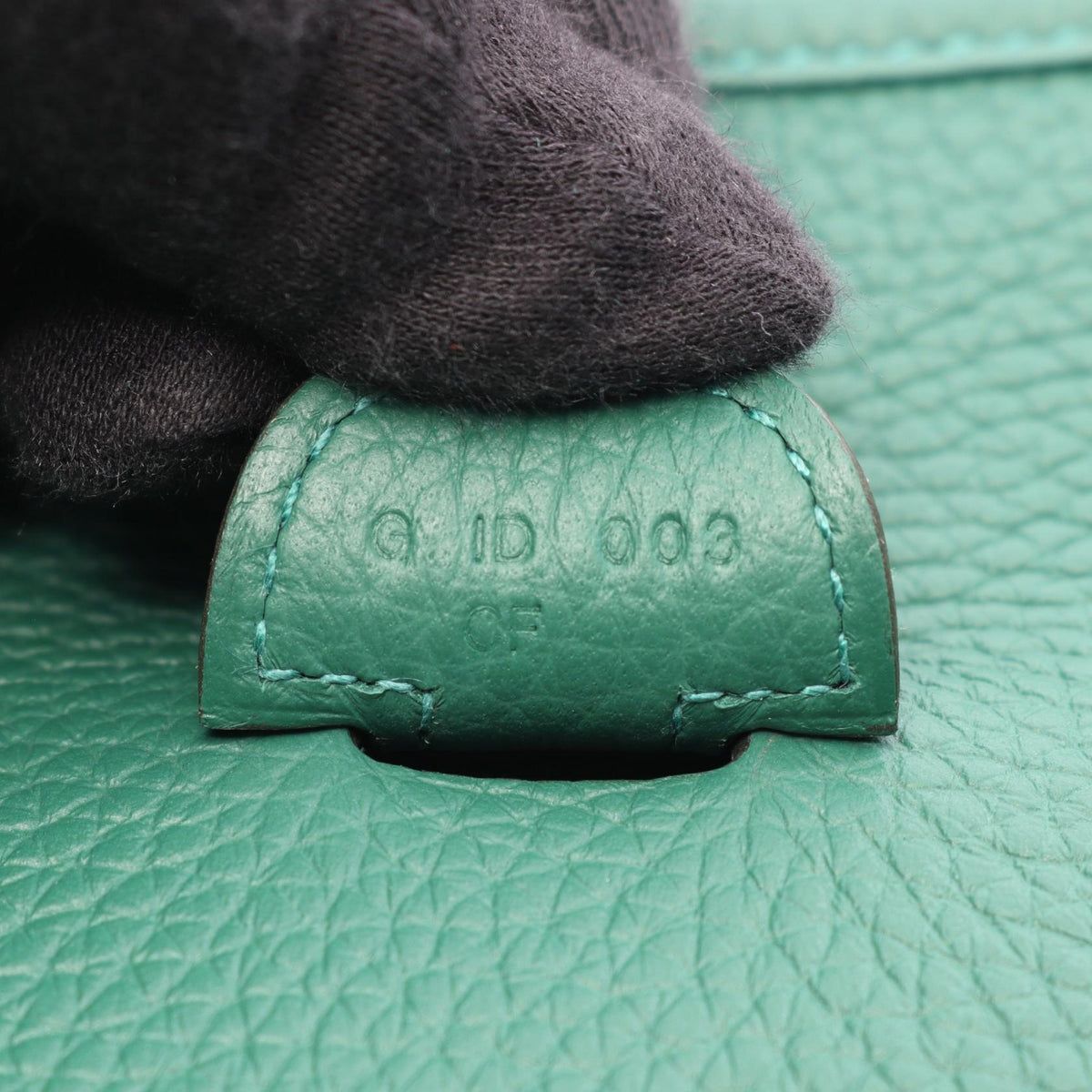 HERMES Evelyne 3 PM Taurillon Bag Green