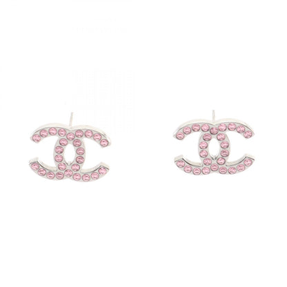 CHANEL Coco Mark B17K Earrings Silver