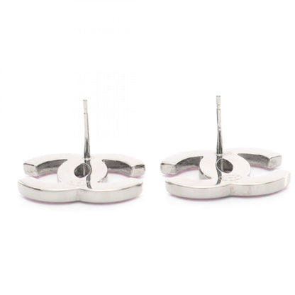CHANEL Coco Mark B17K Earrings Silver
