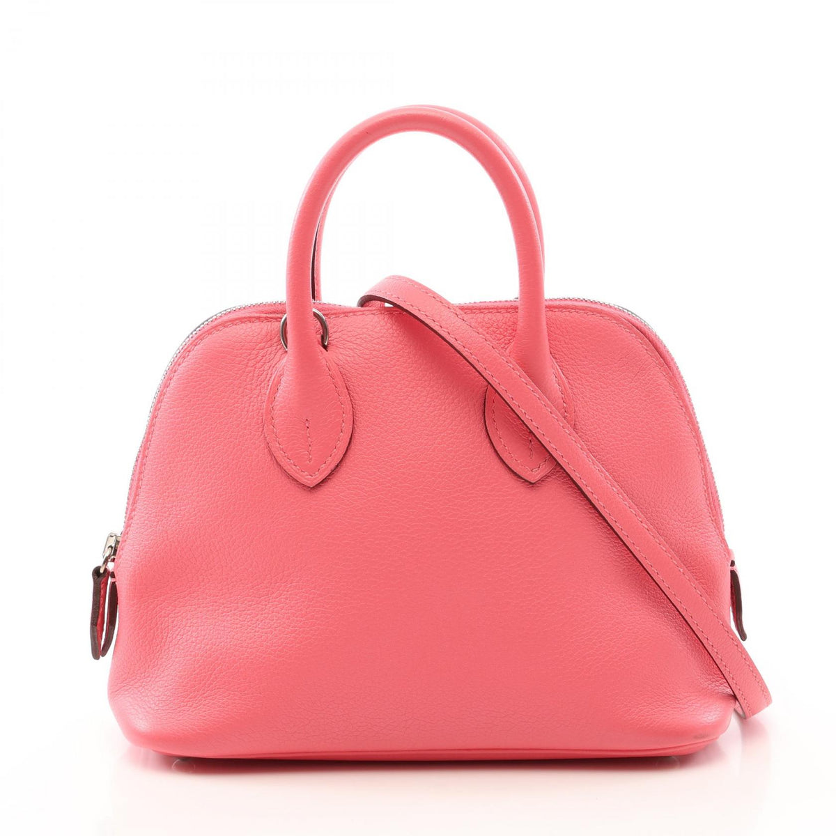 HERMES Bolide 1923 Mini 2-Way Azalee Pink Handbag