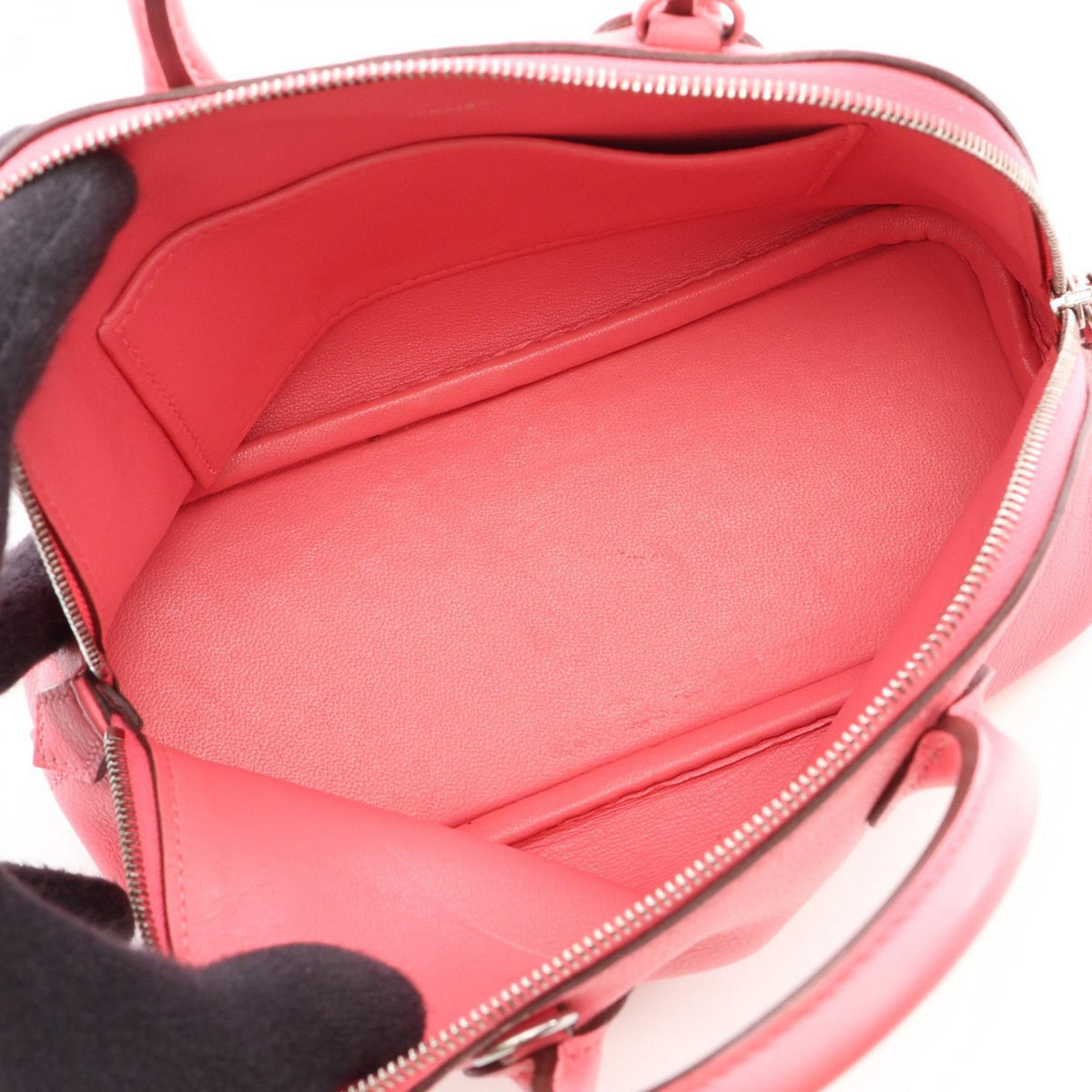 HERMES Bolide 1923 Mini 2-Way Azalee Pink Handbag