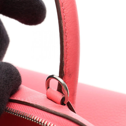 HERMES Bolide 1923 Mini 2-Way Azalee Pink Handbag