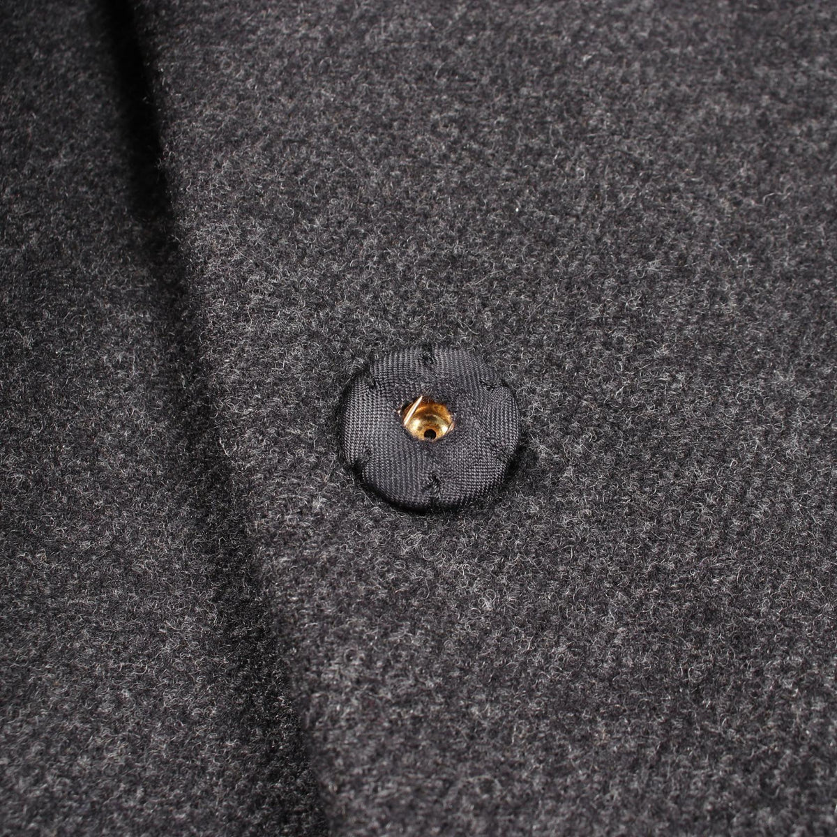 Miu Miu Short Wool Duffle Coat Gray Size 38