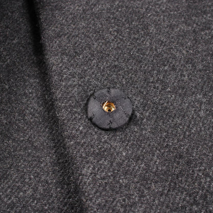 Miu Miu Short Wool Duffle Coat Gray Size 38