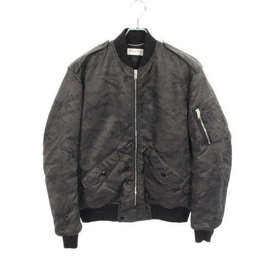 SAINT LAURENT PARIS Camouflage Nylon Jacket Size 44