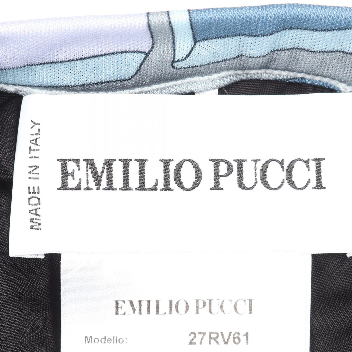 Emilio Pucci All-Over Print Rayon Skirt Blue Size 38