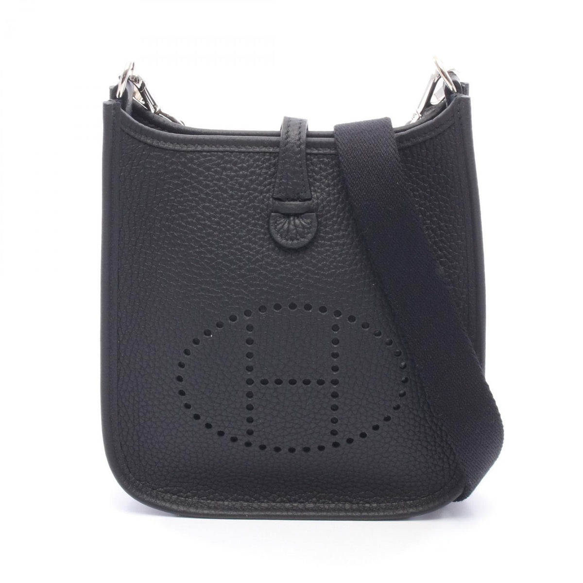 HERMES Evelyne TPM Taurillon Bag Black