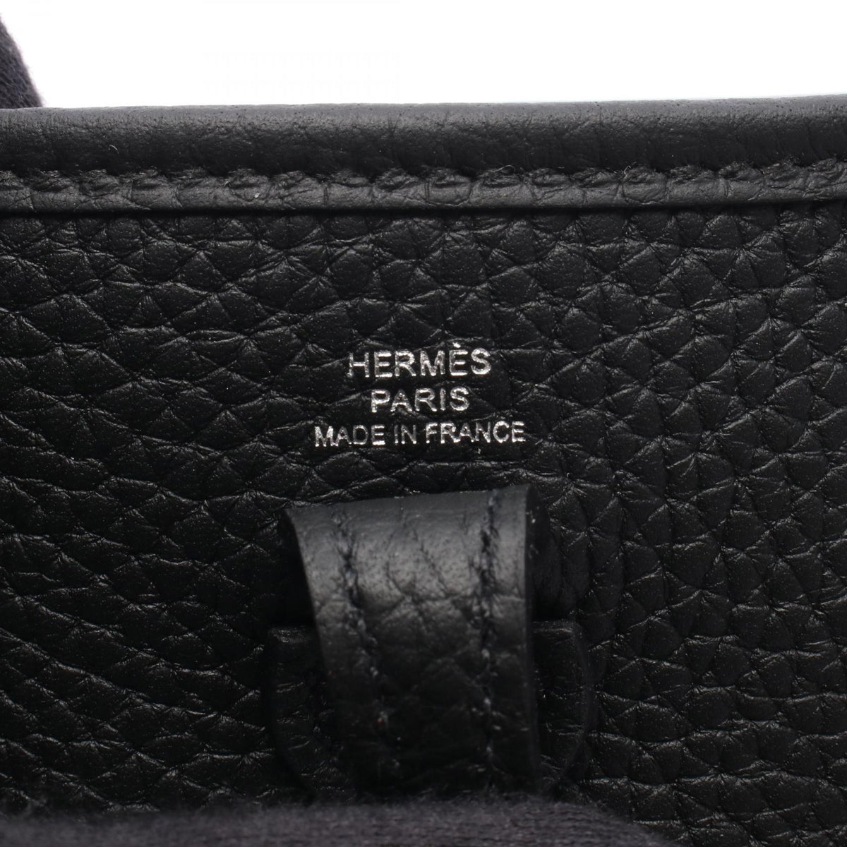 HERMES Evelyne TPM Taurillon Bag Black