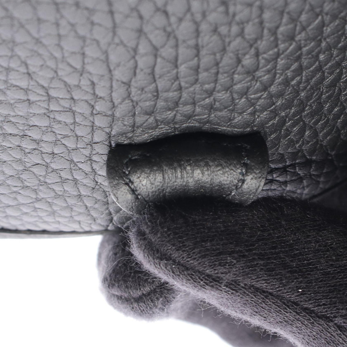 HERMES Evelyne TPM Taurillon Bag Black