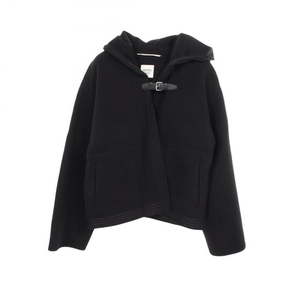 HERMES Albion H Passant Hooded Cashmere Jacket Size 36