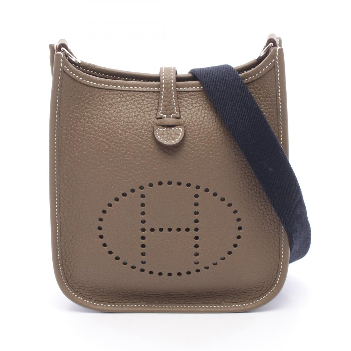 HERMES Evelyne TPM Etoupe Bag Gray