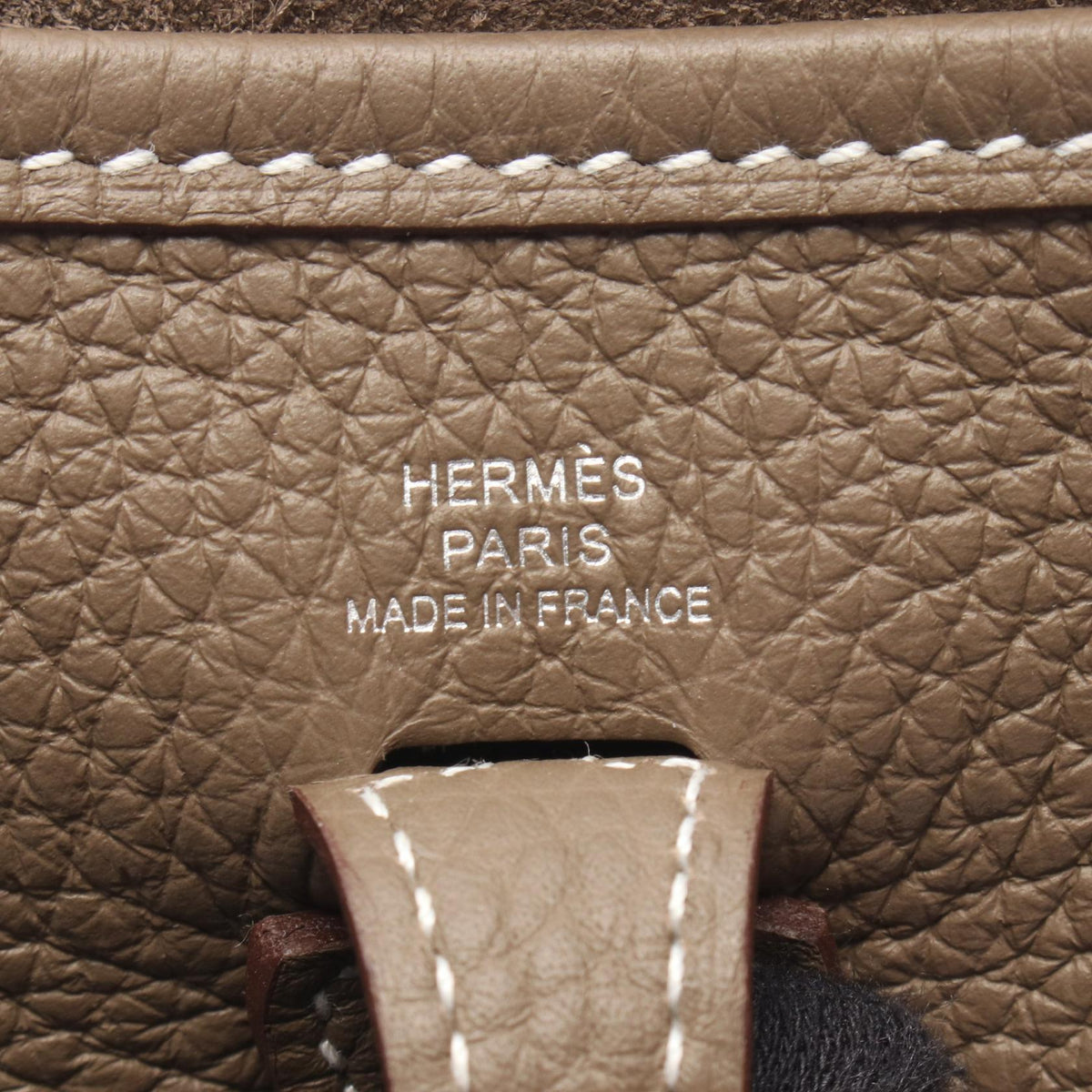 HERMES Evelyne TPM Etoupe Bag Gray