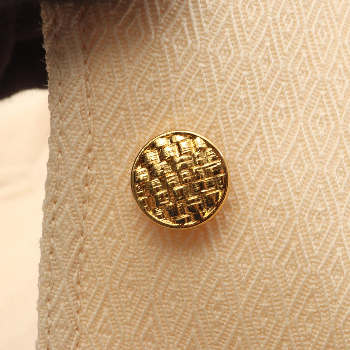 GUCCI Horsebit Wool Short Sleeve Blazer Beige Size 42